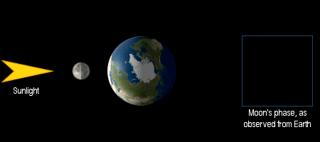 Animation of the Moon's phases