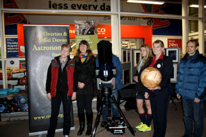 Sidewalk Astronomy Event at Tesco Tiverton